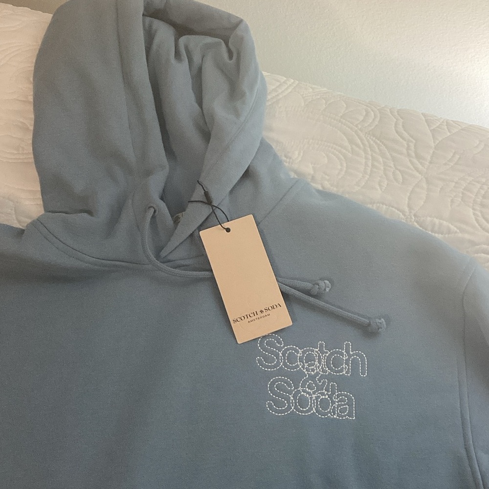 Scotch & Soda Men's Light Blue Hoodie size XL - Picture 2 of 10